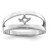 Sterling Silver Rhodium-plated Synthetic Single Stone Mother's Ring XMR63/1SS