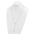 14k Polished Rosary 24 inch Necklace SF2512-24