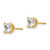 14k Madi K 5mm Square CZ Post Earrings SE1897