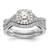 14K White Gold Lab Grown VS/SI FGH Dia Complete Halo Engagement Ring RM2257E-050-CWLG