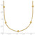 14k Polished Diamond-cut Tiny Puffed Circles 15-Station Necklace SF2463-18