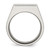 Chisel Titanium Brushed and Polished Signet Ring TB425-12