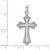 10K White Gold Beaded Cross Charm 10K8484W