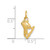 14K  3D Ice Skate Charm A9586