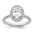 14K White Gold Lab Grown Diamond VS/SI FGH Oval Halo Eng Semi-mount RM2058E-150-7WLG