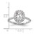 14K White Gold Lab Grown Diamond VS/SI FGH Oval Halo Eng Semi-mount RM2058E-150-7WLG