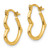 14k Madi K Heart Shaped Hollow Hoop Earrings SE2413
