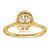 14ky Oval Halo Engagement Lab Grown Diamond VS/SI FGH Complete Ring RM2058E-050-7CYLG