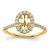 14ky Oval Halo Engagement Lab Grown Diamond VS/SI FGH Complete Ring RM2058E-050-7CYLG