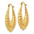 14k Polished Scalloped Hollow Hoop Earrings S1242