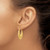 14k Polished Scalloped Hollow Hoop Earrings S1242