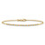 14K Two-tone Diamond-cut Beaded 7.5in Bracelet SF3030-7.5
