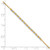 14K Two-tone Diamond-cut Beaded 7.5in Bracelet SF3030-7.5