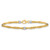14K Two-tone Polished Fancy Beaded Station Bracelet SF2969-7.5