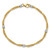 14K Two-tone Polished Fancy Beaded Station Bracelet SF2969-7.5