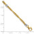 14K Two-tone Polished Fancy Beaded Station Bracelet SF2969-7.5