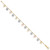14K Tri-Color Heart Bracelet SF1581-7.25