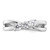 14K White Gold Lab Grown Diamond VS/SI FGH 3-Stone Complete Eng Ring RM2965E-050-CWLG