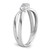 14K White Gold Lab Grown Diamond VS/SI FGH 3-Stone Complete Eng Ring RM2965E-050-CWLG