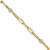 14K Two-tone Polished D/C Beads & Fancy Link Bracelet SF2846-7.5