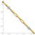 14K Two-tone Polished D/C Beads & Fancy Link Bracelet SF2846-7.5