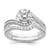 14K White Gold Lab Grown Diamond VS/SI FGH Semi-mount Engagement Rin RM2406E-075-7WLG