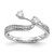 14K White Gold Lab Grown VS/SI FGH Dia Contoured Wedding Band RM2419B-034-WLG