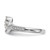 14K White Gold Lab Grown VS/SI FGH Dia Contoured Wedding Band RM2419B-034-WLG
