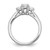 14K White Gold Lab Grown Diamond VS/SI FGH 3-Stone Comp Eng Ring RM2980E-050-7CWLG