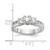 14K White Gold Lab Grown Diamond VS/SI FGH 3-Stone Comp Eng Ring RM2980E-050-7CWLG