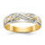 14k and Rhodium AA Quality .03 carat Diamond Trio Mens Complete Wedding Band X8296AA-G