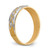 14k and Rhodium AA Quality .03 carat Diamond Trio Mens Complete Wedding Band X8296AA-G