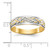 14k and Rhodium AA Quality .03 carat Diamond Trio Mens Complete Wedding Band X8296AA-G
