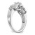 14K White Gold Lab Grown Diamond VS/SI FGH 3-Stone Complete Eng Ring RM2986E-050-7CWLG