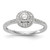 14K White Gold Lab Grown VS/SI FGH Dia Complete Halo Engagement Ring RM2088E-025-CWLG