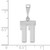 14kw Small Polished Number 11 Charm WSP11