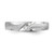 14k White Gold AA Quality .02 carat Diamond Trio Ladies Complete Wedding Band X8319AA-L