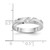 14k White Gold AA Quality .02 carat Diamond Trio Ladies Complete Wedding Band X8319AA-L