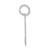14kw Small Satin Number 50 Charm WSS50