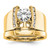 14K Lab Grown Diamond VS/SI FGH Peg Semi-mount Engagement Ring RM2875E-025-YLG