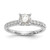14K White Gold Lab Grown Diamond VS/SI FGH Peg Semi-mount Eng Ring RM2785E-025-7WLG