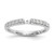 14K White Gold Lab Grown Diamond VS/SI FGH Peg Semi-mount Eng Ring RM2785E-025-7WLG