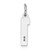 14kw Small Satin Number 1 Charm WSS01