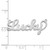 14k White Gold Name Plate XNA634W