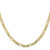 10k 4mm Concave Open Figaro Chain 10LF100-20