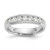 14K White Gold Lab Grown VS/SI FGH Dia 9-Stone Channel Band RM3313B-063-WLG
