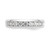 14K White Gold Lab Grown VS/SI FGH Dia 9-Stone Channel Band RM3313B-063-WLG