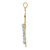 10K Two-tone INRI Crucifix Pendant 10D3672