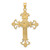 10K Two-tone INRI Crucifix Pendant 10D3672