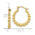 10K Beaded Hoop Earrings 10TL757
